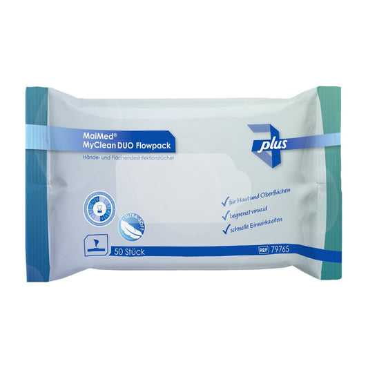 MaiMed MyClean DUO Flowpack 50 Blatt | Packung (50 Stück)