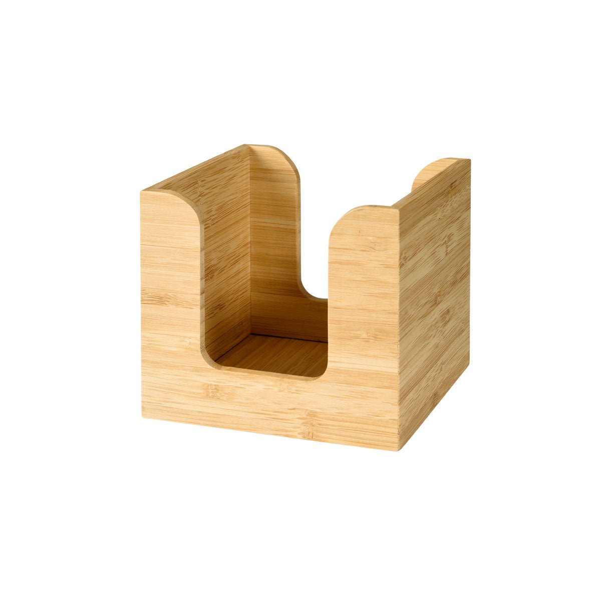 Bambus Serviettenständer 11x11 cm - Stilvoller Tischorganizer