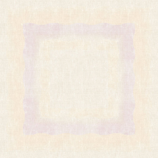 Eine zarte, wellenförmige rosa-beige Bordüre auf strukturiertem Beige bildet einen dezenten Rahmen - ideal für die Tischdekoration mit der 84x84 cm großen Dunicel Mitteldecke Serenity der Duni GmbH (Packung mit 20 Stück).