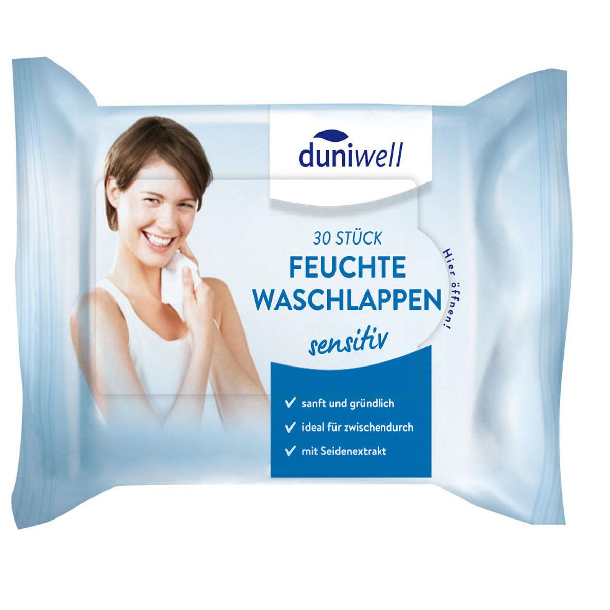 Feuchte Waschlappen, weiß - Ideal für die Hautpflege