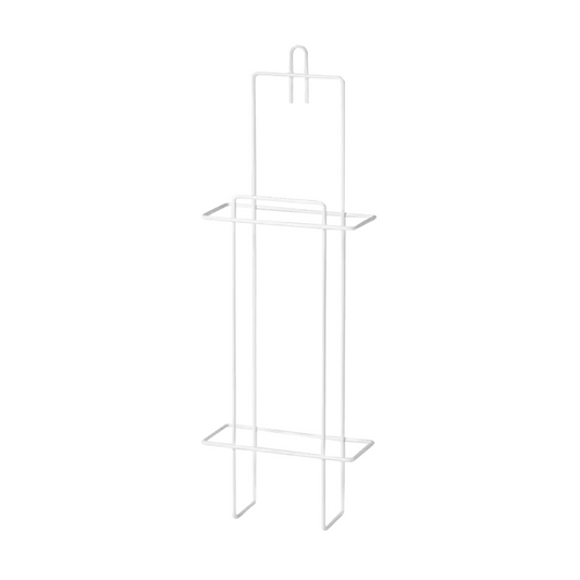 Der AMPri TOP-COMFORT Halter für Hygienebeutel von AMPri Handelsgesellschaft mbH ist ein eleganter, minimalistischer, weißer Wandhalter aus Draht mit rechteckigem Rahmen und zwei horizontalen Ablageflächen. Er verfügt über einen Haken an der Oberseite zur einfachen Montage. Sein elegantes Design wird durch den langlebigen, PVC-beschichteten Draht ergänzt, der sowohl Stil als auch Nutzen verbessert.