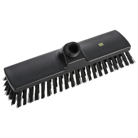 Der Haug Bürsten KG ESD BESEN verfügt über mittelgroße, 0,50 mm starke schwarze Nylon 6.0-Borsten und einen Sockel auf einem robusten Kunststoffsockel (300 x 70 x 40 mm), ideal für die Reinigung empfindlicher Elektronik.