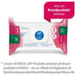 A package of Dr. Schumacher Ultrasol Oxy Wipes disinfectant wipes (108 wipes) features the blue "Use Gloves" symbol and indicates that it is a biocidal product, with the German text emphasizing its use on medical equipment.