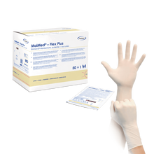 MaiMed-Flex Plus PF-steril puderfrei Latex-OP-Handschuhe, 50 Paar/Box