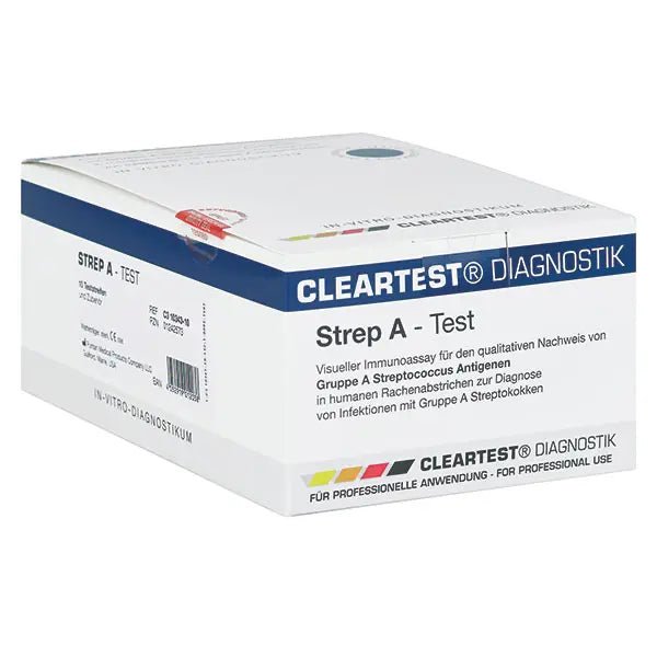 Cleartest Strep A-Teststreifen Pack: 25 Teststreifen | Packung (25 Tests)