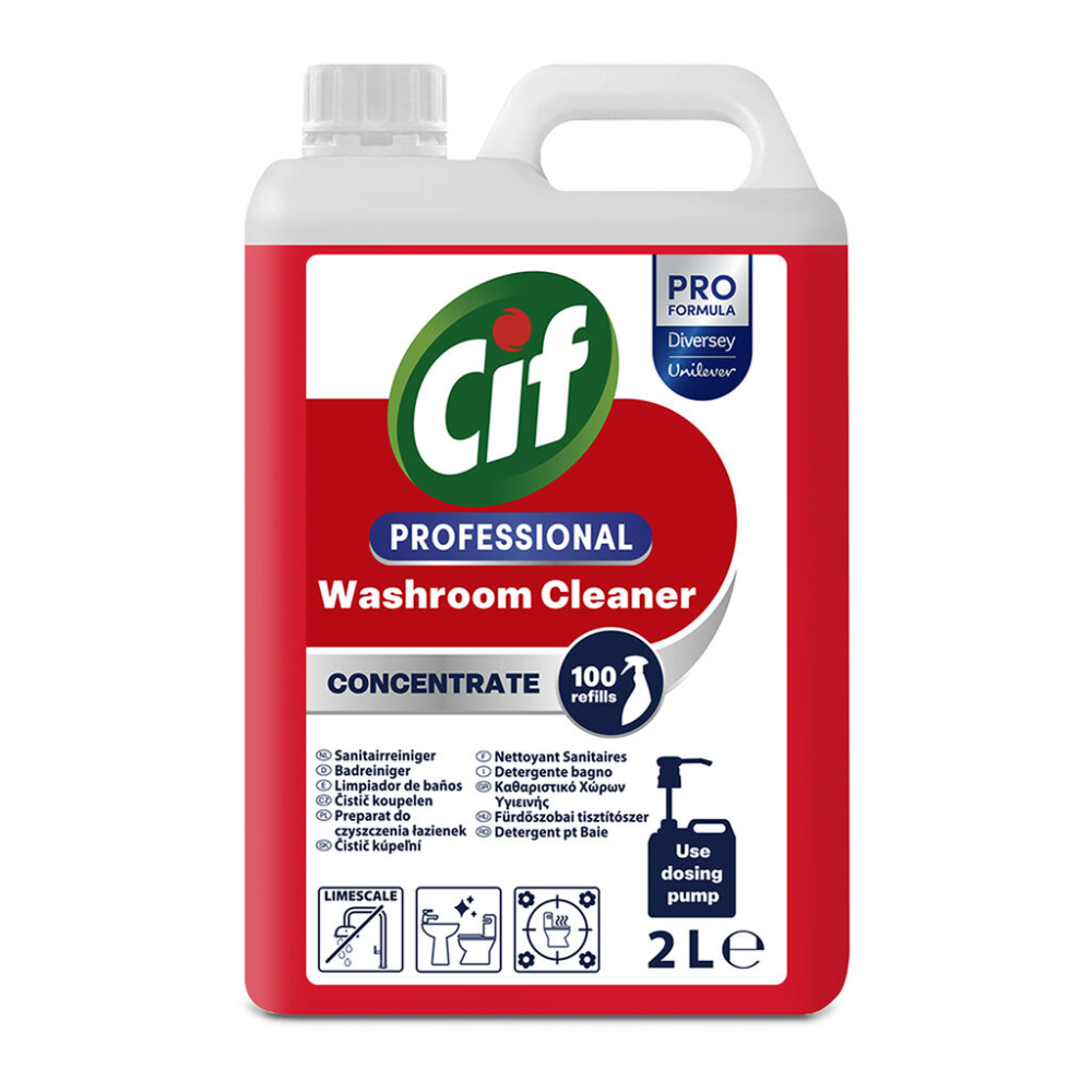 Cif Professional Concentrated Bathroom Cleaner | Canister (2 l)