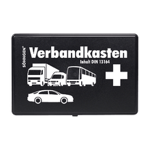 KFZ-Verbandkasten leer Kunststoff schwarz