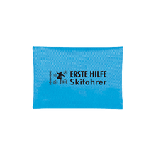 Erste Hilfe Skifahrer blau