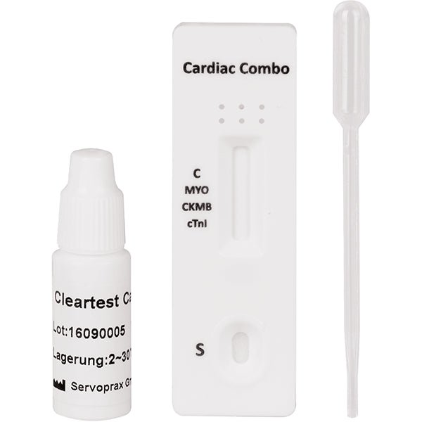 Cleartest Cardio, Pack: 5 Testkassetten Myoglobin/CK-MB/Trop I | Packung (5 Tests)
