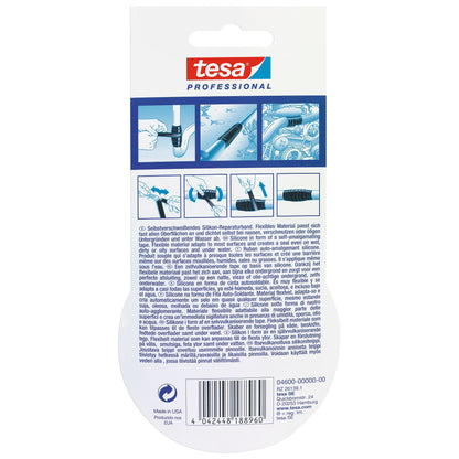 tesa Professional 4600 Xtreme Conditions Repair Tape, 3 m x 25 mm, clear