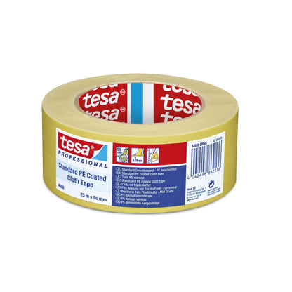 tesa Professional 4688 PE Repair Tape, Yellow, 25 m x 50 mm