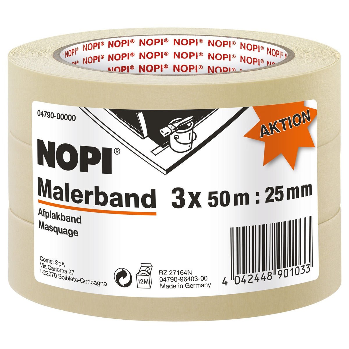 tesa NOPI Painter's Tape, Brown