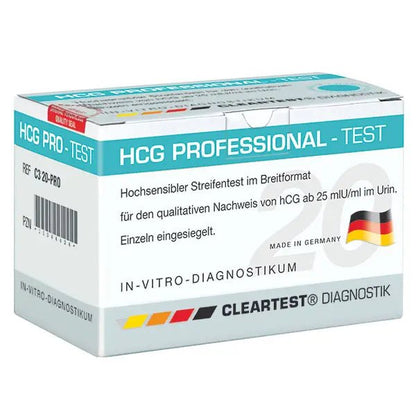 Cleartest HCG-Professional Schwangerschaftstest, Pack: 20 Teste | Packung (20 Tests)