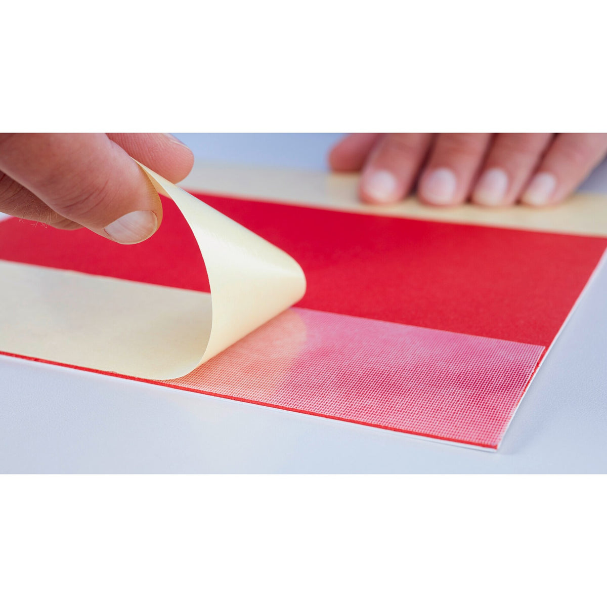 tesafix 4939 Installation Tape, 25 m x 50 mm, white-translucent – Application
