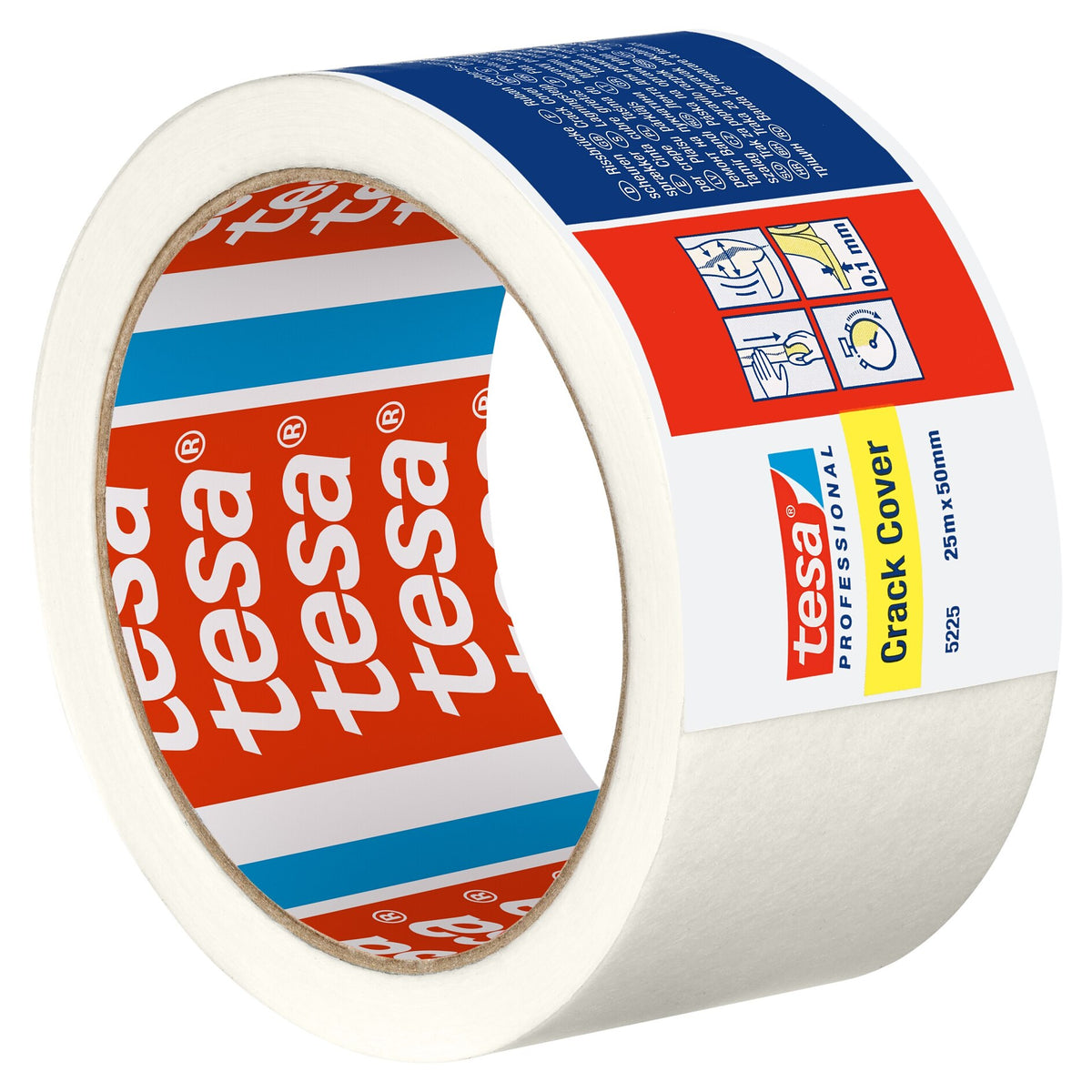 tesa 5225 Crack Bridge, 25 m x 50 mm, white