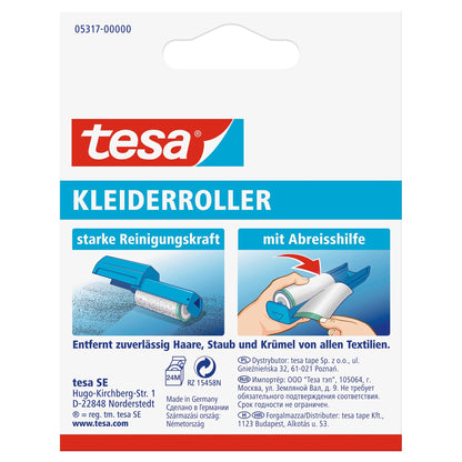 tesa Lint Remover Clothing Refill, 2× Refill