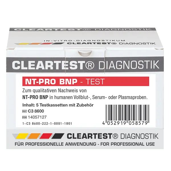 Cleartest NT-Pro BNP* Pack: 5 Teste | Packung (5 Tests)