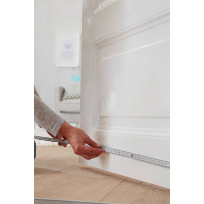 tesa INSULATION Door Brush Seal for Uneven Floors, 1 m x 40 mm, Aluminum – Application