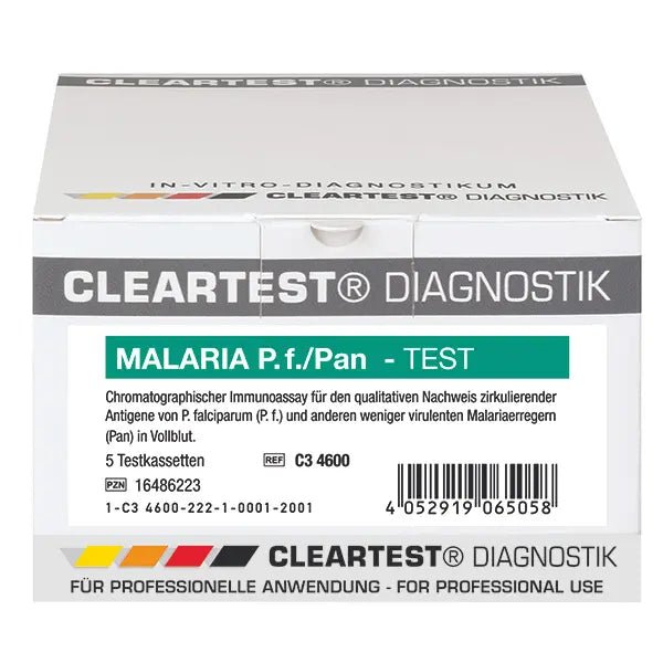 Cleartest Malaria P.f./Pan Pack: 5 Testkassetten | Packung (5 Tests)