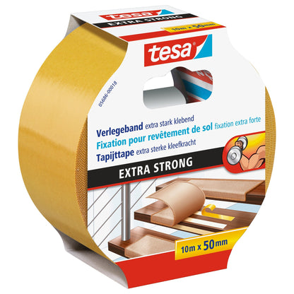 tesa 5686 Installation Tape, extra-strong adhesive, 10 m x 50 mm, white