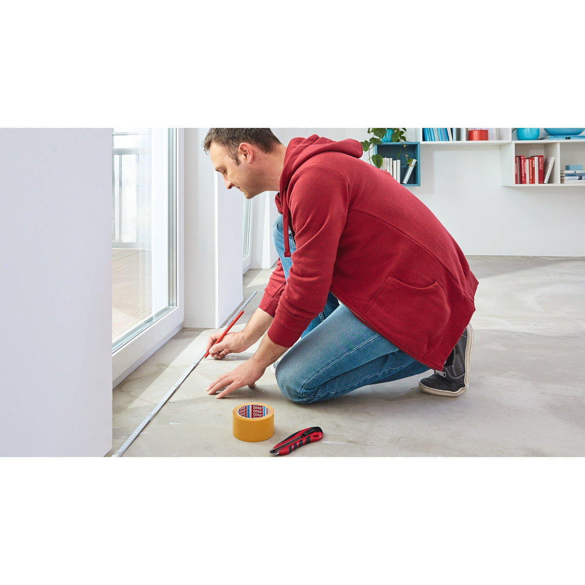 tesa 5686 Installation Tape, extra-strong adhesive, 10 m x 50 mm, white – Applications