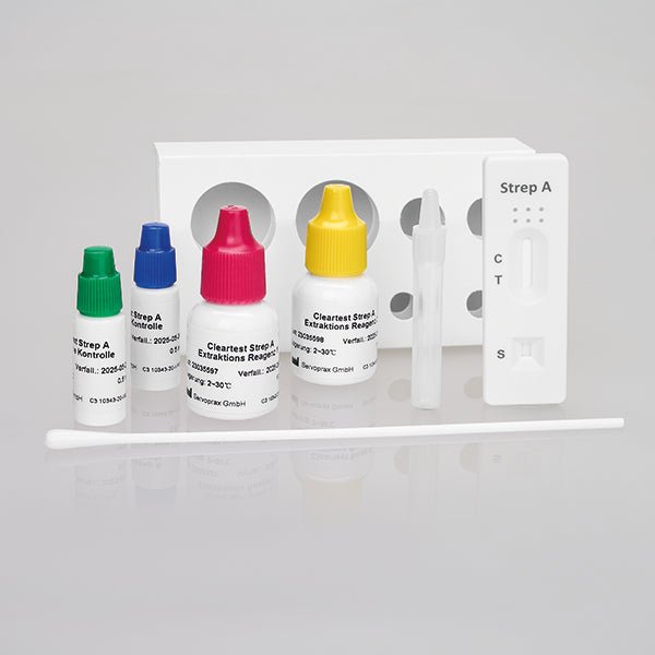 Cleartest light Strep-A, Testkassetten Pack: 20 Teste | Packung (20 Tests)