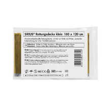 SIRIUS® Rettungsdecke silber-gold 160 x 120 cm