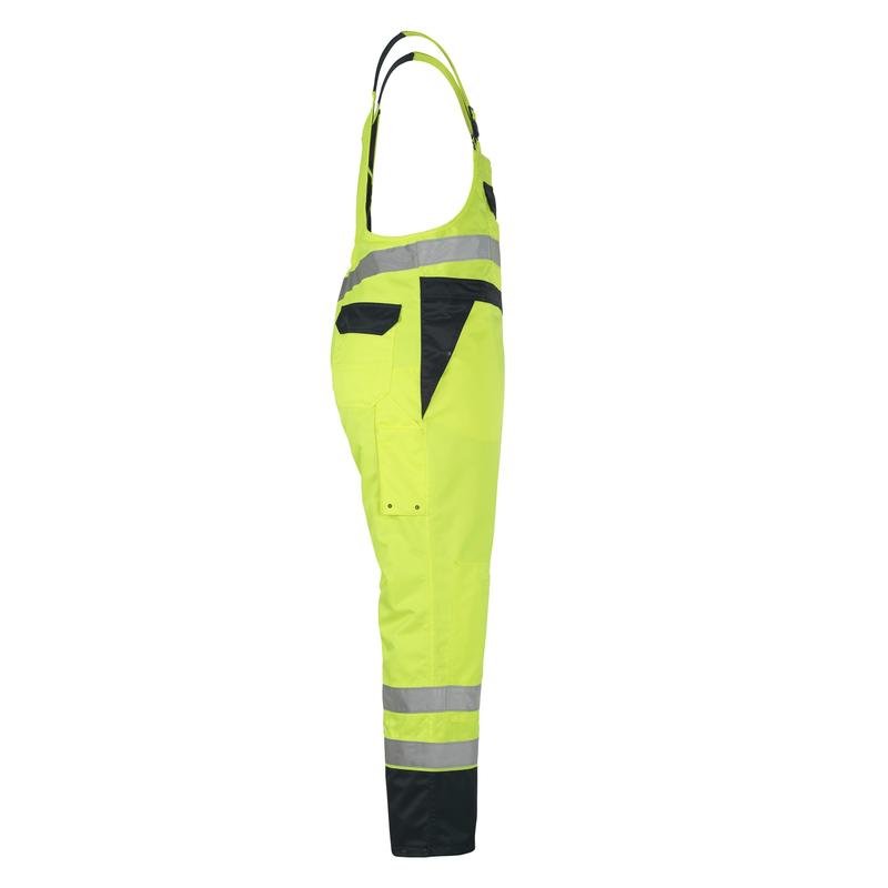 MASCOT® Wels dungarees, hi-vis yellow/navy