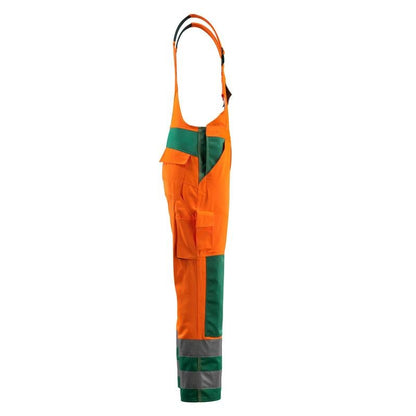 MASCOT® Barras Latzhose, hi-vis orange/grün