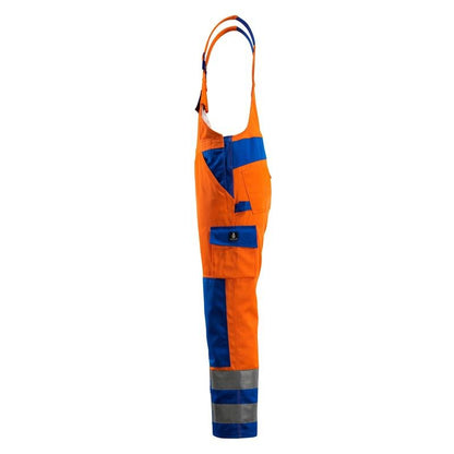 MASCOT® Barras Latzhose, hi-vis orange/kornblau