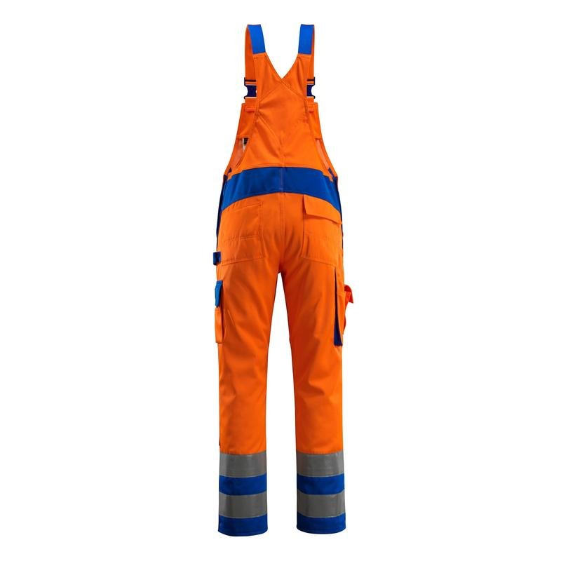 MASCOT® Barras Latzhose, hi-vis orange/kornblau