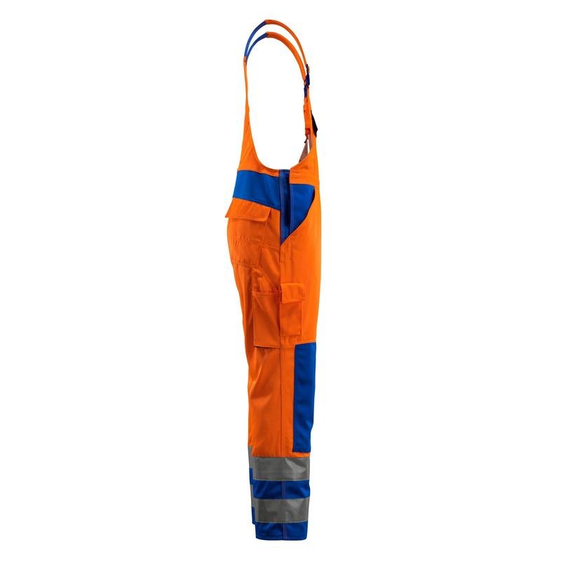 MASCOT® Barras Latzhose, hi-vis orange/kornblau