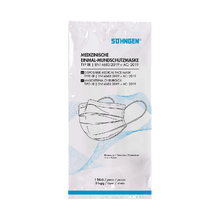 Medical Face Mask EN 14683-2019 IIR, Single-Pack