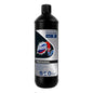 A black 1-liter bottle of DOMESTOS Professional Drain Cleaner Power-Gel by Diversey Deutschland GmbH & Co. OHG with a blue-and-silver label—ideal as a powerful drain cleaner (Rohrfrei) for effectively removing clogs.
