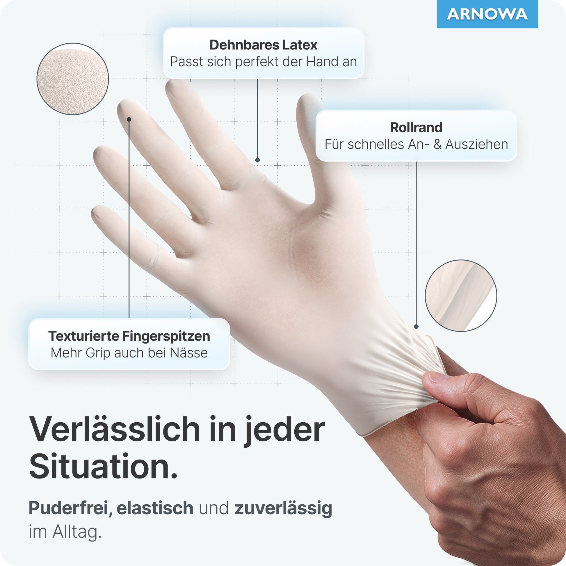 ARNOWA ARNOMED LATEX PF Puderfreie ARN-101-M
