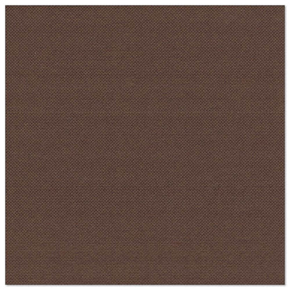 The close-up of the PAPSTAR 20 napkins "ROYAL Collection" (40x40 cm, 1/4-fold) from PAPSTAR GmbH shows a solid medium brown napkin with an even weave structure - perfect for elegant table decorations without visible patterns.