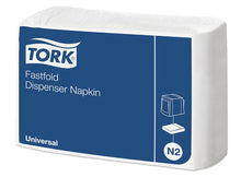 Fastfold Weiße Spenderserviette | Packung (300 Blätter)