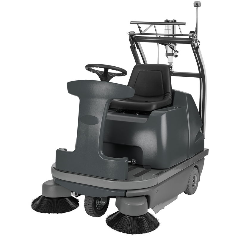 Numatic ride-on vacuum sweeper NU 12, HE, TRS with 2nd side brush | Pack (1 piece)