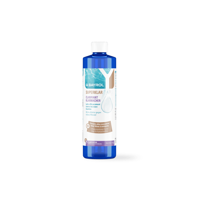 BAYROL Superklar 0,5 L Flüssiges Konzentrat mit Klarmach-Effekt | Flasche (500 ml)