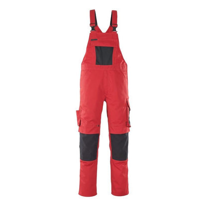 MASCOT® Leipzig Latzhose, rot/schwarz