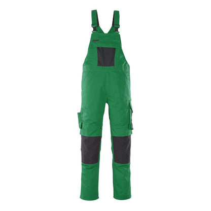 MASCOT® Leipzig dungarees, green/black