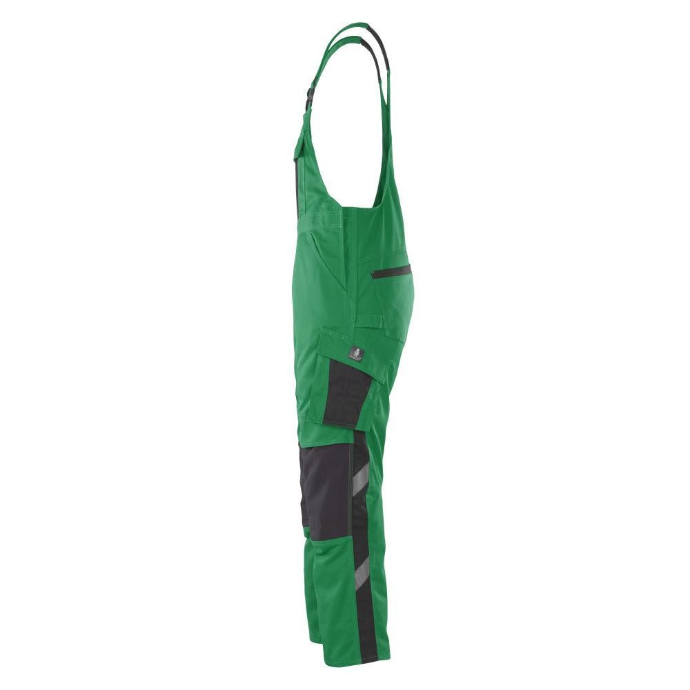 MASCOT® Leipzig dungarees, green/black