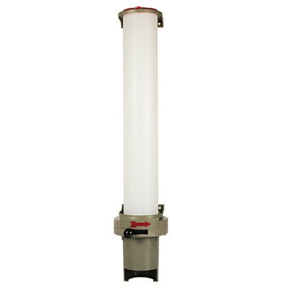 Der Starpak Becherspender (PS, 67 x 13 x 15,5 cm, grau) fasst 100 Becher mit einem oberen Durchmesser von 7,03 cm und eignet sich somit ideal für die Ausgabe von Einwegbechern in stark frequentierten Umgebungen. Lieferung im Karton (1 Stück).
