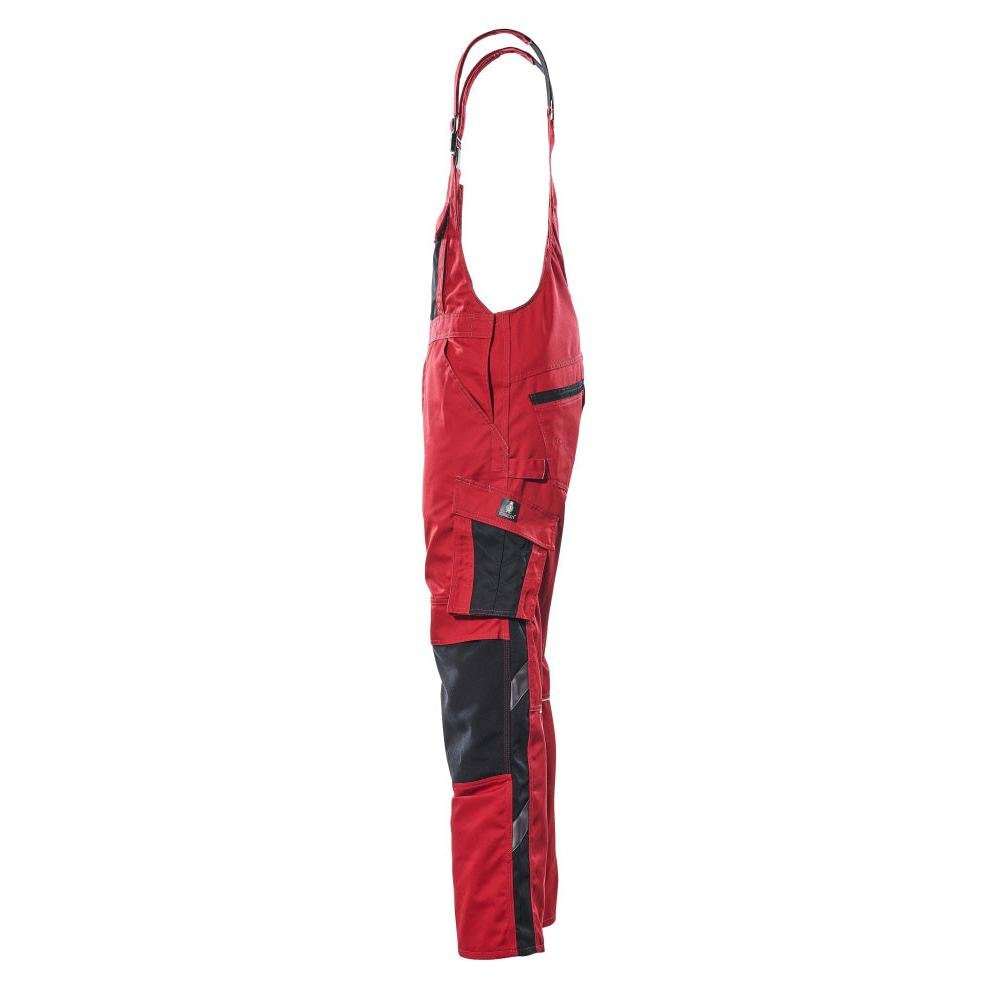 MASCOT® Augsburg Latzhose, rot/schwarz