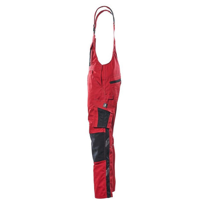 MASCOT® Augsburg Latzhose, rot/schwarz