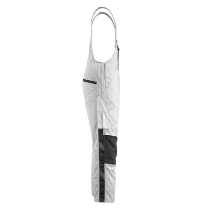 MASCOT® Augsburg dungarees, white/dark anthracite