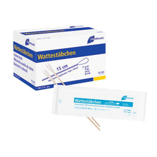 Wattestäbchen, steril verpackt,  Länge: 15 cm