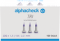 Alphacheck TRI Sicherheitslanzetten 23G | Packung (100 Stück)