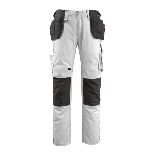 MASCOT® Bremen Handwerkerhose, weiss/dunkelanthrazit