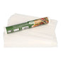 A role PAPSTAR Butterbrotpapier 25x30 cm, 100 sheets, white | Banderole (100 sheets) of the PAPSTAR GmbH sits on a stack of sheets labeled with product information—perfect for wrapping sandwiches or snacks.